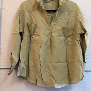 Mine Light Olive Green Blouse